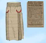 Ladies Home Journal 3230: 1920s Uncut Misses Skirt Sz 26W Vintage Sewing Pattern
