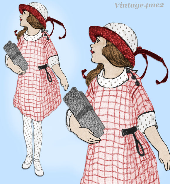 Ladies Home Journal 3248: 1920s Uncut Girls Dress Vintage Sewing Pattern
