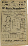 Ladies Home Journal 3248: 1920s Uncut Girls Dress Vintage Sewing Pattern