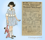 Ladies Home Journal 3250: 1920s Rare Uncut Girls Dress Sz 10 VTG Sewing Pattern
