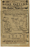Ladies Home Journal 3294: 1920s Uncut Surplice Blouse 34B Vintage Sewing Pattern