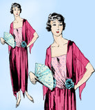 Ladies Home Journal 3307: 1920s Uncut Evening Gown Sz 38B Vintage Sewing Pattern