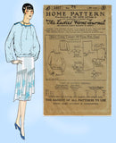 Ladies Home Journal 3407: 1920s Uncut Misses Blouse 36B Vintage Sewing Pattern