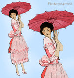 Ladies Home Journal 3419: 1920s Uncut Misses Dress 34 B Vintage Sewing Pattern