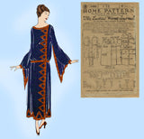 Ladies Home Journal 3460: 1920s Uncut Plus Size Dress 38B Vintage Sewing Pattern