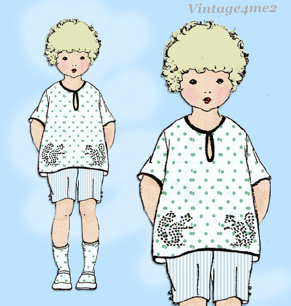 Ladies Home Journal 3490: 1920s Uncut Toddler Boys Suit Sz 4 VTG Sewing Pattern
