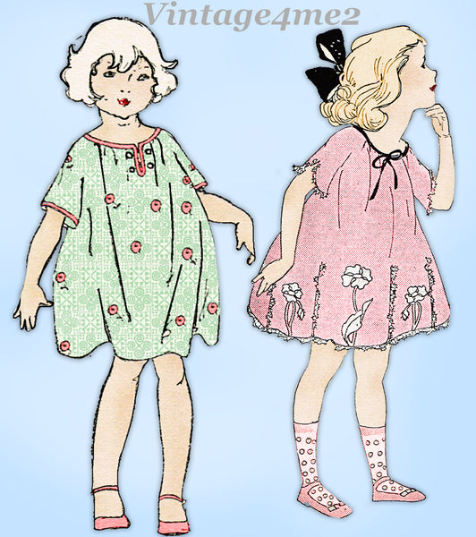 Ladies Home Journal 3591: 1920s Cute Baby Girls Dress Sz2 Vintage Sewing Pattern
