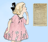 Ladies Home Journal 3591: 1920s Cute Baby Girls Dress Sz2 Vintage Sewing Pattern
