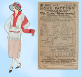 Ladies Home Journal 3625: 1920s Uncut Misses Blouse 34B Vintage Sewing Pattern