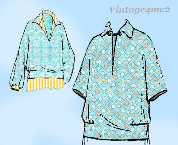 Ladies Home Journal 3646: 1920s Uncut Misses Blouse Vintage Sewing Pattern