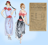 Ladies Home Journal 3779: 1920s Uncut Party Dress Sz 35 B Vintage Sewing Pattern