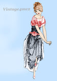 Ladies Home Journal 3779: 1920s Uncut Party Dress Sz 35 B Vintage Sewing Pattern