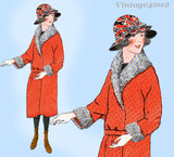 Ladies Home Journal 3808: 1920s Uncut Girls Winter Coat Vintage Sewing Pattern