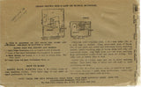 Ladies Home Journal 3808: 1920s Uncut Girls Winter Coat Vintage Sewing Pattern Chart