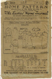 Ladies Home Journal 3808: 1920s Uncut Girls Winter Coat Vintage Sewing Pattern Size 12