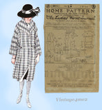 Ladies Home Journal 3811: 1920s Uncut Girls Winter Coat Sz14 VTG Sewing Pattern
