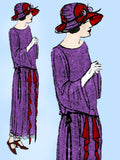 Ladies Home Journal 3879: 1920s Uncut Evening Gown Sz 38B Vintage Sewing Pattern