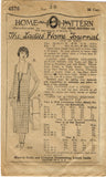1920s Vintage Ladies Home Journal Pattern 4576 Misses Flapper Dress Size 38 Bust