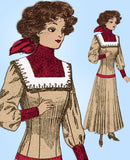 Ladies Home Journal 4828: 1910s Edwardian Dress Sz 34 B Vintage Sewing Pattern - Vintage4me2