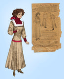 Ladies Home Journal 4828: 1910s Edwardian Dress Sz 34 B Vintage Sewing Pattern - Vintage4me2