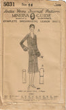 1920s VTG Ladies Home Journal Sewing Pattern 5031 FF Plus Size Flapper Dress 44B