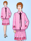 1920s VTG Ladies Home Journal Sewing Pattern 5091 FF Girls Flapper Dress Size 14