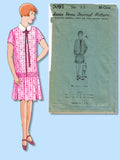 1920s VTG Ladies Home Journal Sewing Pattern 5091 FF Girls Flapper Dress Size 14