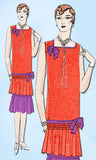 1920s VTG Ladies Home Journal Sewing Pattern 5392 FF Flapper Cocktail Dress 34 B