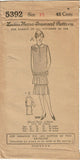 1920s VTG Ladies Home Journal Sewing Pattern 5392 FF Flapper Cocktail Dress 34 B