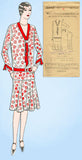 1920s VTG Ladies Home Journal Sewing Pattern 5542 Uncut Misses Flapper Dress 36B -Vintage4me2