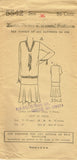 1920s VTG Ladies Home Journal Sewing Pattern 5542 Uncut Misses Flapper Dress 36B -Vintage4me2