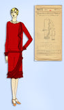 1920s Vintage Ladies Home Journal Pattern 5572 Uncut Misses Flapper Dress Sz 34B