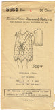1920s Vintage Ladies Home Journal Pattern 5664 Toddler Girls Zig Zag Dress Sz 4