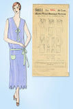 1920s VTG Ladies Home Journal Sewing Pattern 5851 Uncut Flapper Nightgown Sz MED