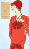 1920s VTG Ladies Home Journal Sewing Pattern 5880 Uncut Misses Flapper Dress 38B -Vintage4me2