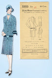 1920s VTG Ladies Home Journal Sewing Pattern 5950 Uncut Ladies Flapper Dress 38B