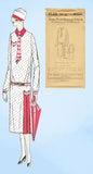 1920s Ladies Home Journal Sewing Pattern 6115 Uncut Plus Size Flapper Dress 40 B -Vintage4me2