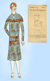 1920s VTG Ladies Home Journal Sewing Pattern 6142 Uncut Flapper Dress Sz 36 Bust - Vintage4me2