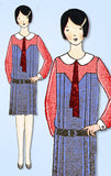 1920s Vintage Ladies Home Journal Sewing Pattern 6181 Uncut Girls Flapper Dress