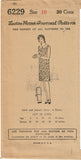 1920s VTG Ladies Home Journal Sewing Pattern 6229 FF Girls Flapper Dress Sz 10