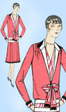 1920s Ladies Home Journal Sewing Pattern 6257 Uncut Plus Size Flapper Dress 40 B - Vintage4me2