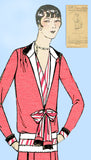 1920s VTG Ladies Home Journal Sewing Pattern 6257 Uncut Flapper Dress Sz 36 Bust - Vintage4me2