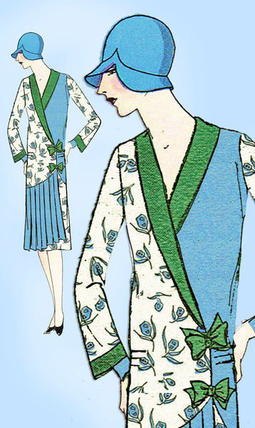 1920s Ladies Home Journal Sewing Pattern 6259 Uncut Plus Size Flapper Dress 38 B - Vintage4me2