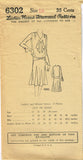1920s VTG Ladies Home Journal Sewing Pattern 6302 Uncut Misses Flapper Dress 34B - Vintage4me2