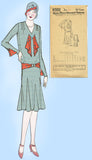 1920s VTG Ladies Home Journal Sewing Pattern 6302 Uncut Misses Flapper Dress 34B - Vintage4me2