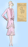 1920s VTG Ladies Home Journal Sewing Pattern 6303 Uncut Flapper Dinner Dress 36B - Vintage4me2