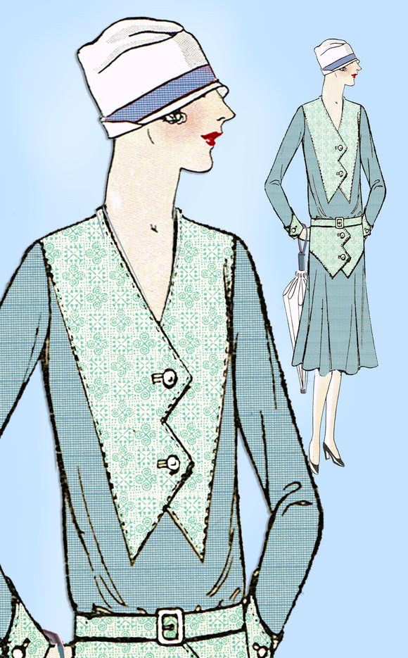 1930s VTG Ladies Home Journal Sewing Pattern 6308 Uncut Misses Dress Size 36 B - Vintage4me2