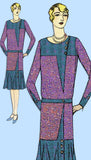 1930s VTG Ladies Home Journal Sewing Pattern 6329 Uncut Misses Street Dress 36 B - Vintage4me2