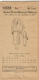 1920s VTG Ladies Home Journal Sewing Pattern 6333 FF Plus Size Flapper Dress 42B