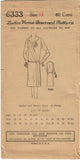 1920s VTG Ladies Home Journal Sewing Pattern 6333 FF Plus Size Flapper Dress 44B